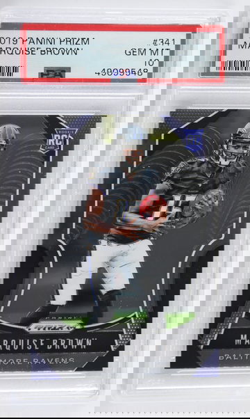 2019 Panini Prizm Marquise Brown PSA 10 #341