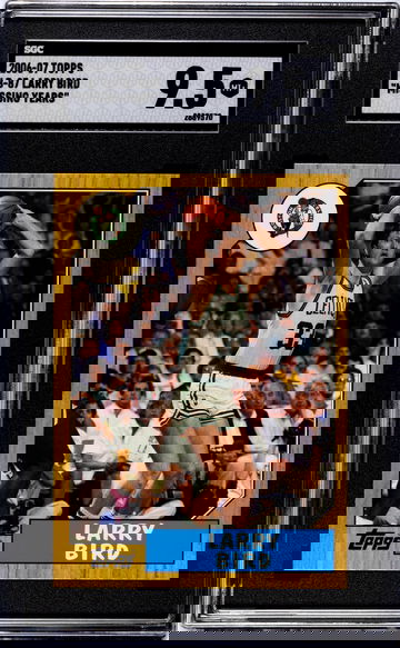 2006-07 Topps Larry Bird The Missing Years #LB-87 Graded SGC 9.5 MT+.  Mint Plus Basketball Card! 