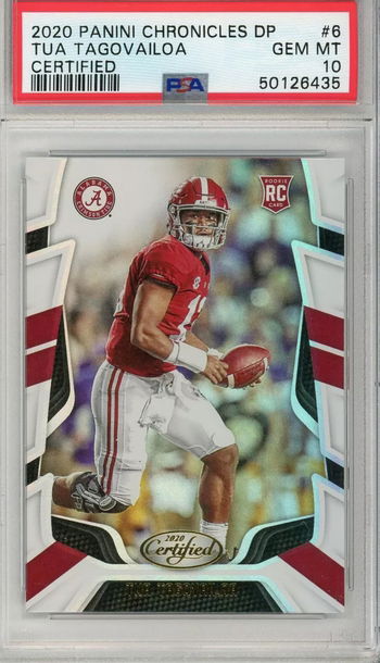 2020 chronicles draft picks 6 certified tua tagovailoa psa 10