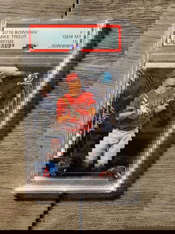 2016 Bowman Chrome Mike Trout PSA 10