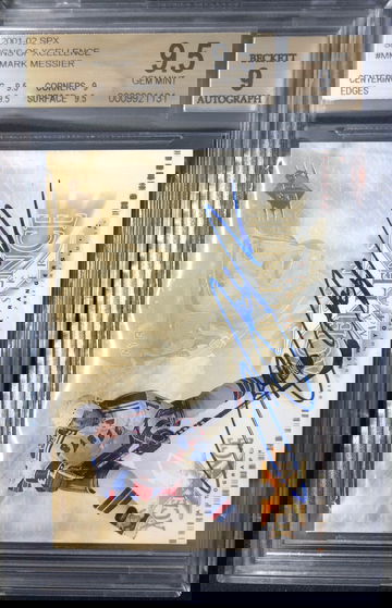 MARK MESSIER 2001-02 SPX Signs of Excellence #MM BGS 9.5 GEM MINT