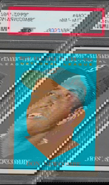 1961 Topps #483 Don Newcombe MVP PSA 8 (NM-MT)