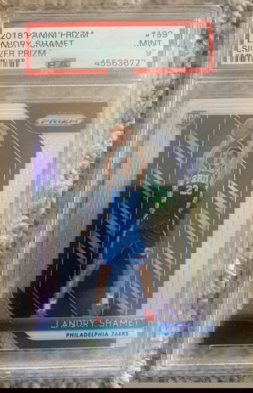 2018 prizm Landry shamet psa 9 silver 