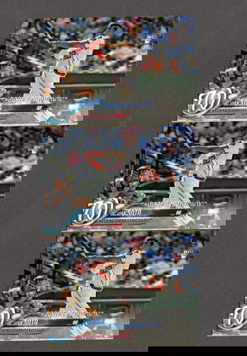 Lot of (3) 2018 Topps Update #104 Juan Soto  RC Rookie Nationals