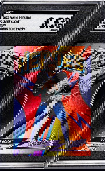 2023 Panini Prestige #H-2 Josh Allen Heroes Xtra Points Blue /249 SGC 8.5