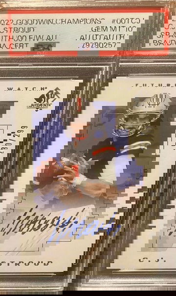 2022 Goodwin Champions CJ Stroud SP Authentic Auto RC /299 PSA 10