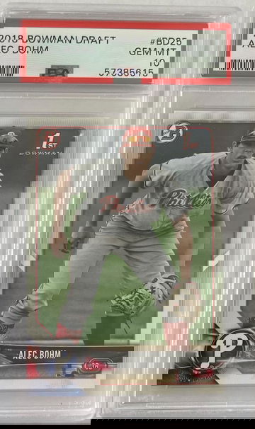 2018 Bowman Draft Alec Bohm PSA 10