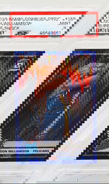 Zion Williamson Optic Purple Shock RC PSA 9