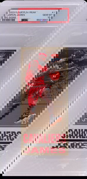 LeBron James 2003 Fleer Platinum Big Signs #7 RC Rookie Cavs PSA 10 POP 29