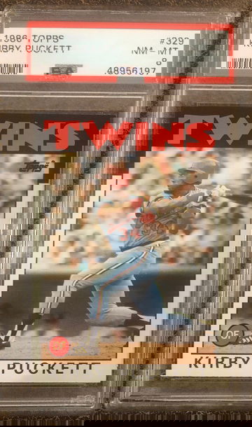 1986 Topps Kirby Puckett psa 8 twins