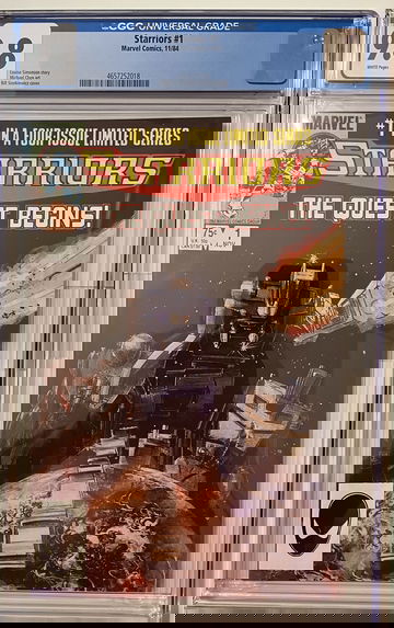 STARRIORS # 1  MARVEL COMICS 1984  CGC 9.8 WHITE PAGES