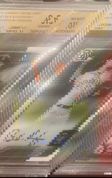2015 Bowman Chrome Draft Brendan Rodgers Auto 