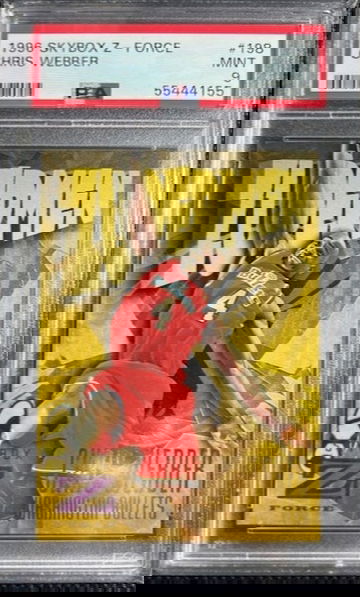 1996-97 Skybox Z Force Chris Webber #198 Bullets HOF PSA 9 MINT Pop 1 None Higher