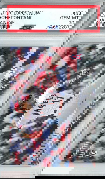 2018 TOPPS NOW SHOHEI OHTANI #53J JAPANESE ROOKIE PSA 10 GEM MT