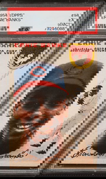 1954 Topps Ernie Banks #94 PSA 5 (MC) - Rookie Card Hall of Famer