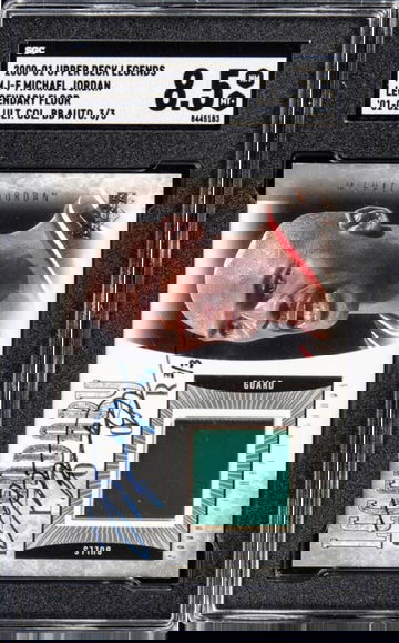 2000 Michael Jordan Upper Deck Legends Legendary Floor '01-02 Ultimate Collection Buyback Auto SGC 8.5