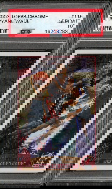 Dwyane Wade 2003 Topps Chrome Rookie PSA 10