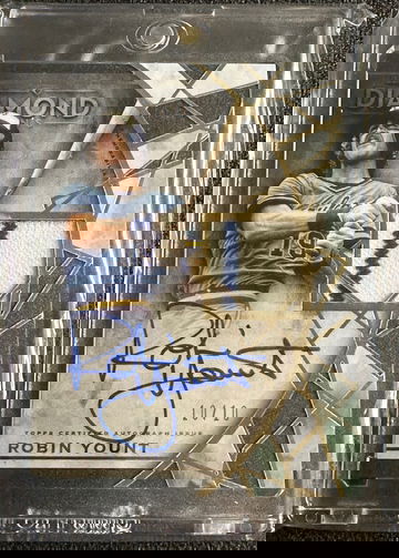 2022 Topps Diamond Icons Robin Yount Auto Game Used Jersey Relic 10/10