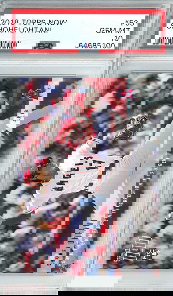 2018 TOPPS NOW SHOHEI OHTANI #53 ROOKIE ANGELS PSA 10 GEM MT