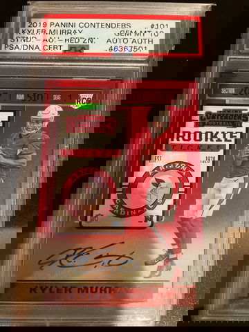 2019 Contenders Kyler Murray Standing Red Zone Psa 10 Pop 2