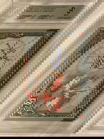 2016 Museum Collection Bryce Harper Auto /25 BGS 9/9