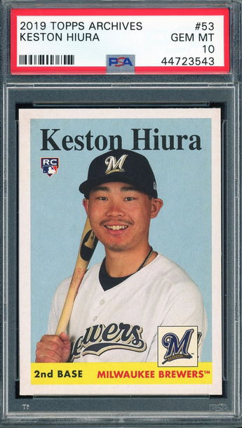 Keston Hiura 2019 Topps Archives Rookie