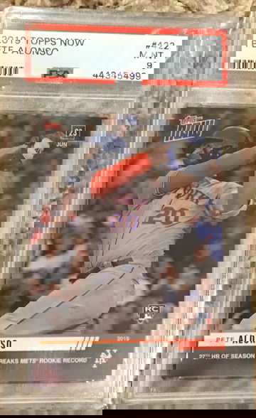 2019 Topps NOW #422 Pete Alonso RC - PSA 9 MINT