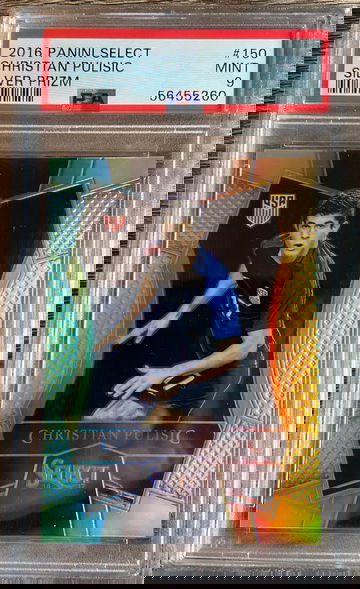 2016 Select Silver Prizms Christian Pulisic ROOKIE RC #150 PSA 9 MINT USA SHIPPED FROM CANADA UPS 5-7 DAYS