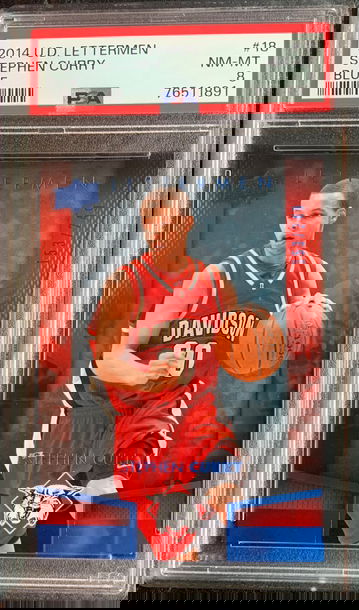 2014 Stephen Curry Upper Deck Letterman Blue