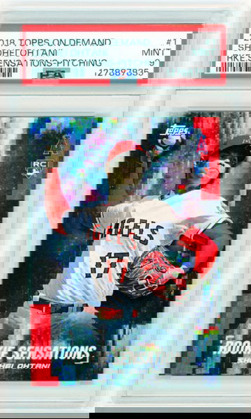 2018 Topps On Demand #1 Shohei Ohtani Rookie Sensations-Pitching PSA 9 MINT!