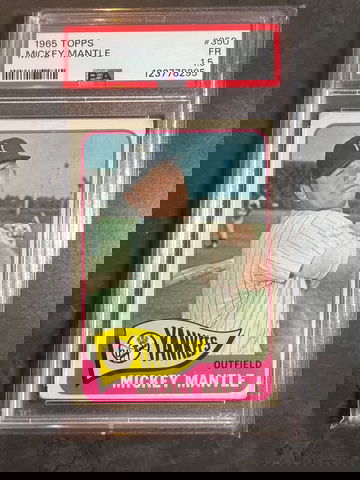 1965 Topps Mickey Mantle PSA 1.5 FR #350 New York Yankees