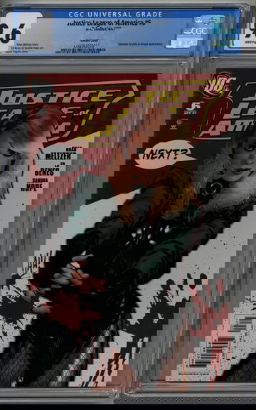 Justice League of America 6 Variant CGC 9.6 AH! Adam Hughes Black Canary cover