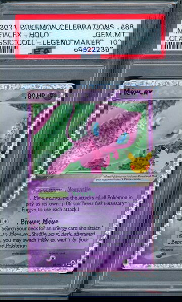 #88 MEW EX-HOLO | 2021 POKEMON CELEBRATIONS CLASSIC COLLECTION PSA 10