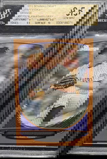 Jon Gray 2013 bowman Draft Orange Paper /250