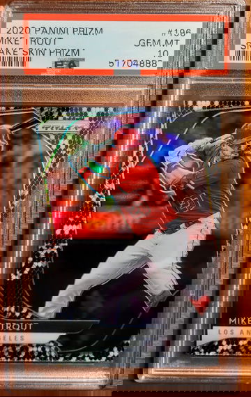 Mike Trout 2020 Prizm Snake Skin /50 PSA 10