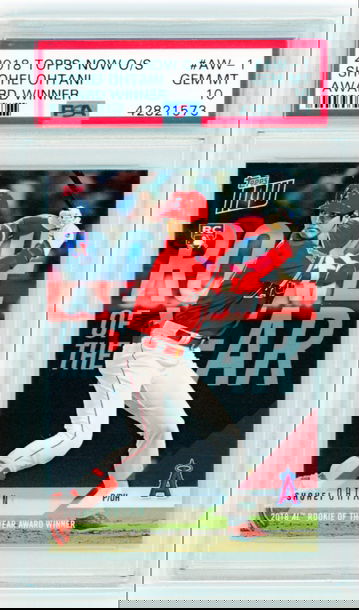 2018 Topps Now O/S #AW-1 Award Winner Shohei Ohtani PSA 10 GEM MINT10!