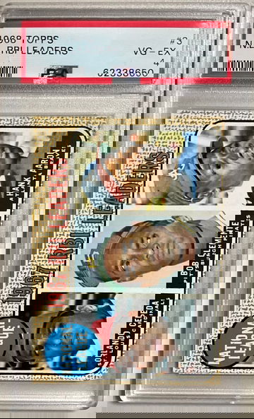 1968 TOPPS #3 NL RBI LEADERS VG-EX 4  HANK AARON, ROBERTO CLEMENTE