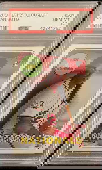 2018 Topps Heritage Juan Soto #502 PSA 10