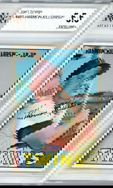 1967 TOPPS HARMON KILLEBREW BVG 5.5