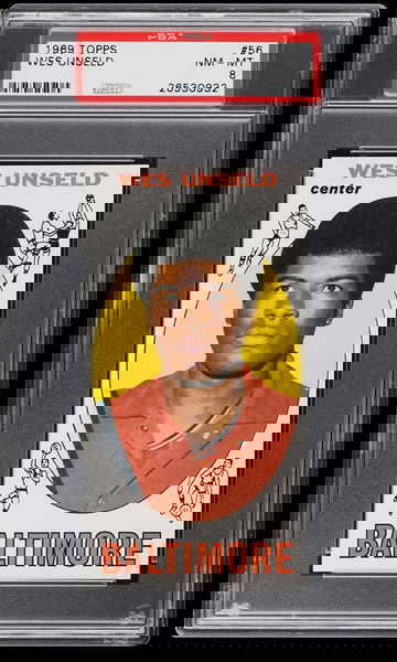 1969 Topps Basketball Wes Unseld ROOKIE #56 PSA 8 NM-MT 