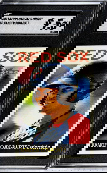 2013 Topps Heritage Minors #50 Xander Bogaerts SGC 9.5 Mint Plus Boston Red Sox