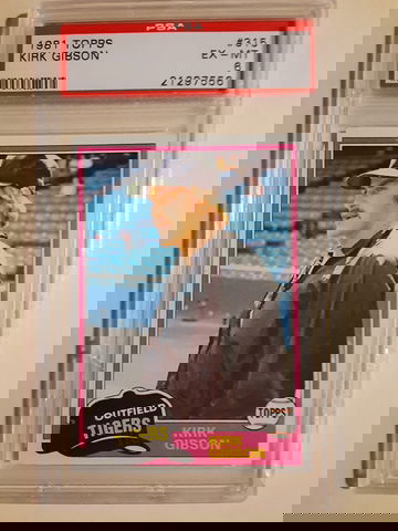 1981 Topps Kirk Gibson #315 Ex - Mt 6