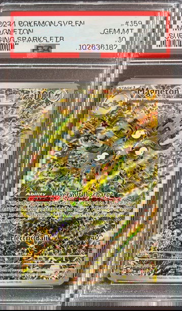 2024 Pokémon Magneton Surging Sparks ETB Black Star Promo #159 PSA 10 Gem Mint 