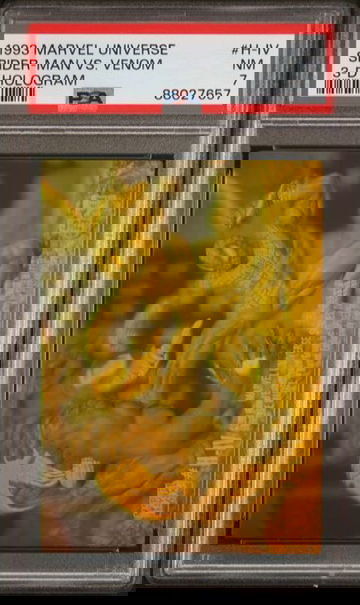 1993 Marvel Universe Spider-Man vs. Venom 3-D Hologram #H-IV PSA 7 [NS-1B.17]