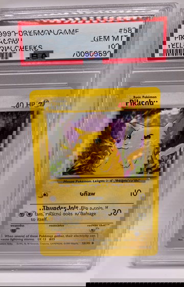1999 Pokemon Pikachu PSA10 