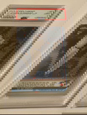 2019 Topps Chrome Update Vladimir Guerrero Jr Rookie DebutPSA 9