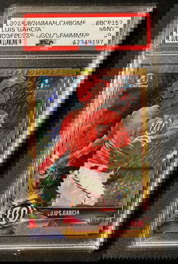 Luis Garcia 2018 Bowman Chrome Gold Shimmer
