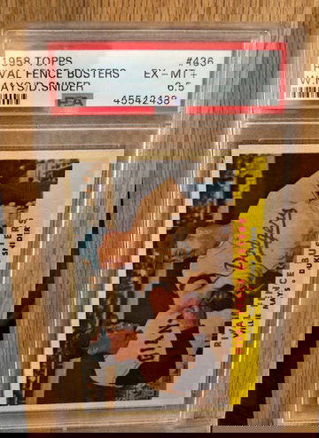 1958 Topps Rival Fence Busters #436 PSA 6.5