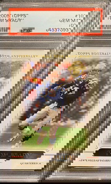 2005 Topps #10 Tom Brady PSA 10