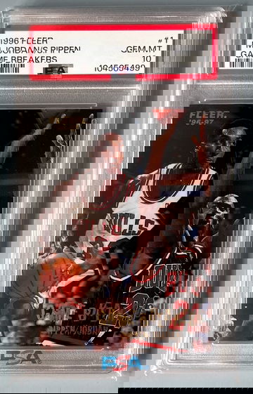 1996 Fleer Michael Jordan / Scottie Pippen Game Breakers PSA 10 GEM MINT